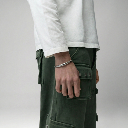 Edelstahl Cuff – moderner und minimalistischer Cuff